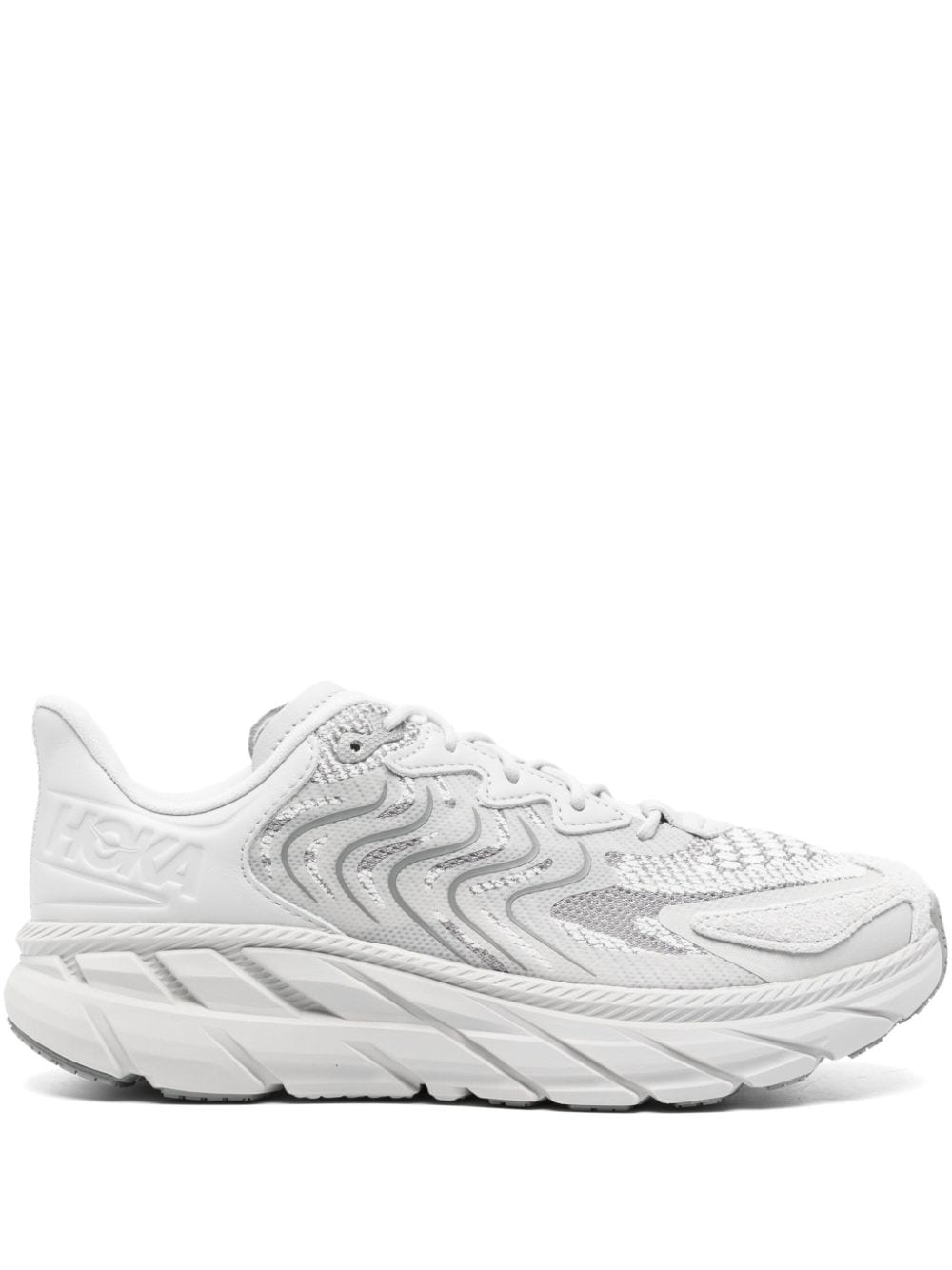 Shop Hoka Clifton Ls Sneakers In Grey