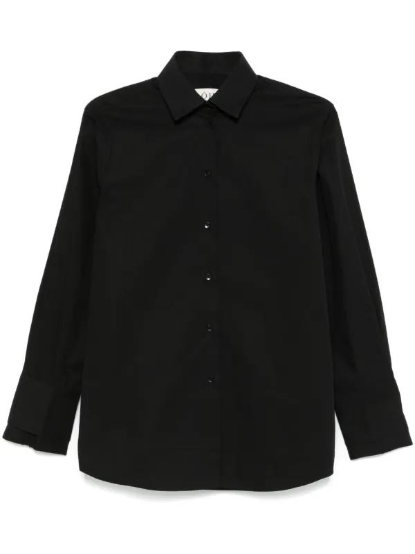 Róhe Double-cuff Shirt in Black