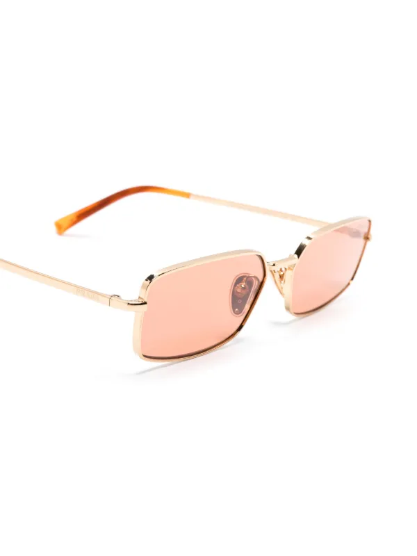 Prada Eyewear プラダ ロゴ サングラス | ゴールドトーン | FARFETCH JP