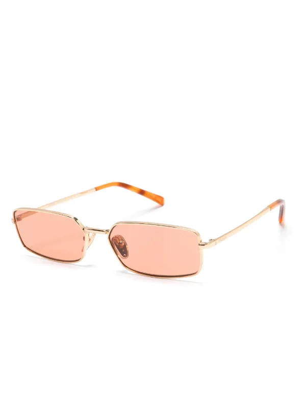 Prada Eyewear プラダ ロゴ サングラス | ゴールドトーン | FARFETCH JP