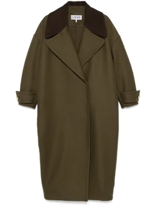 Loewe green coat best sale