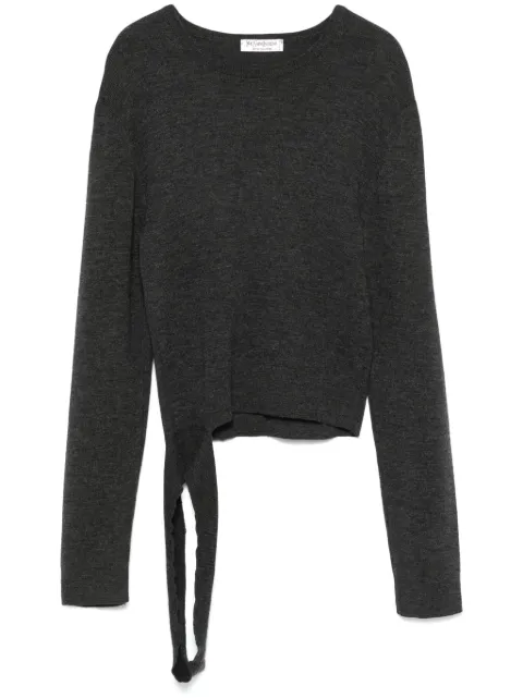 Saint Laurent Pre-Owned suéter con detalle de aberturas 1990