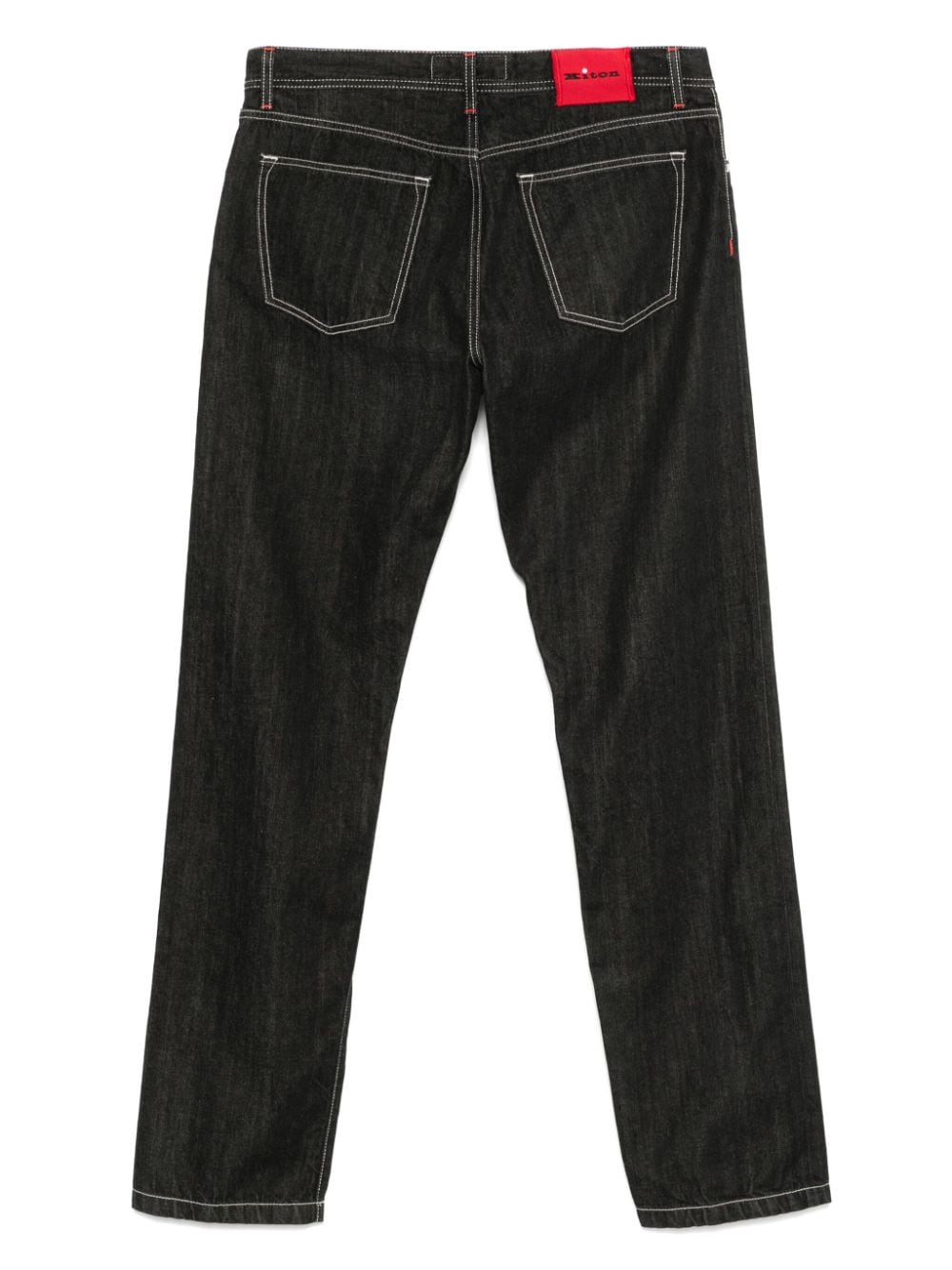 Kiton Straight jeans - Zwart