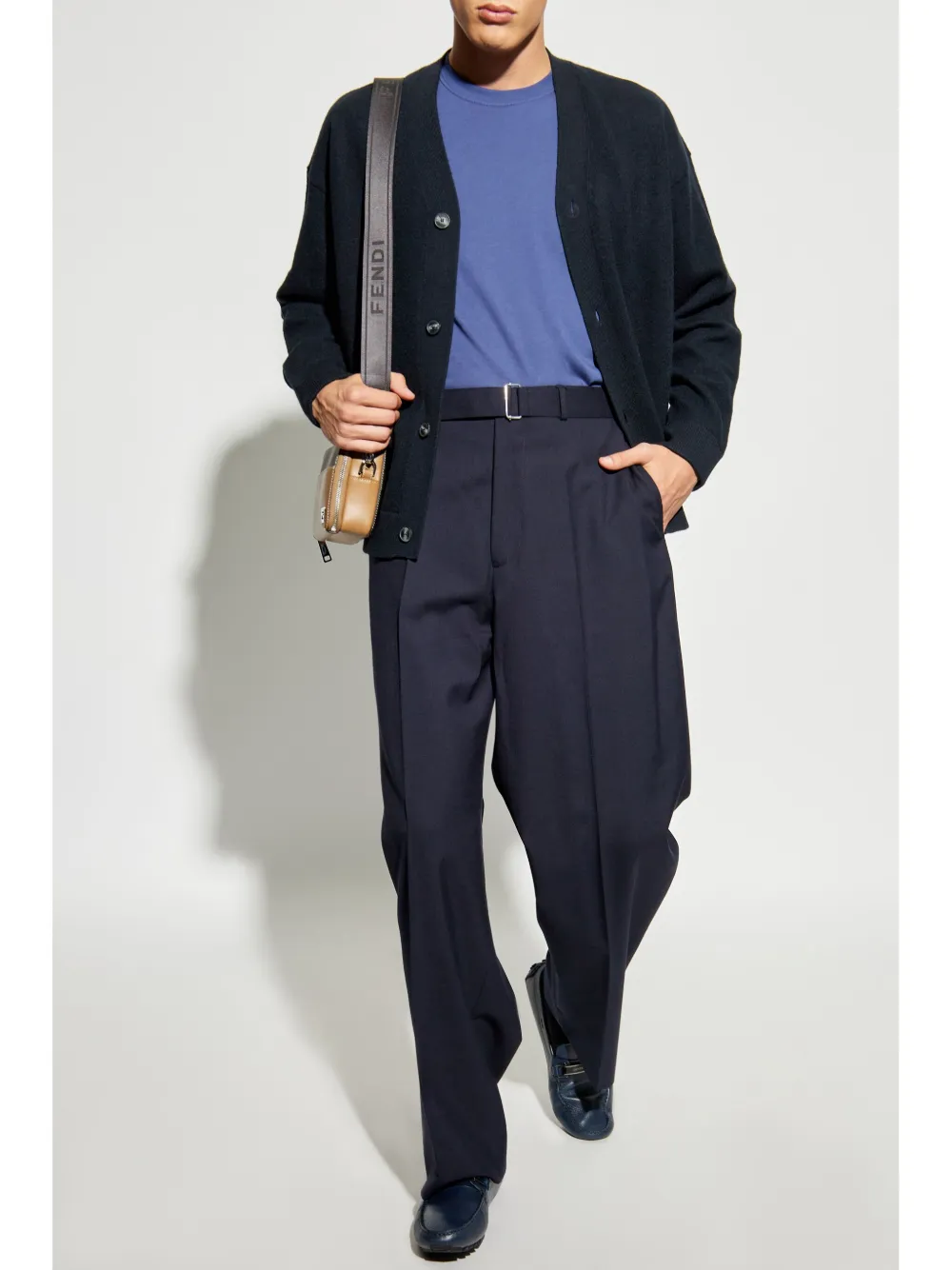 Emporio Armani virgin wool Cardigan Blue FARFETCH PH