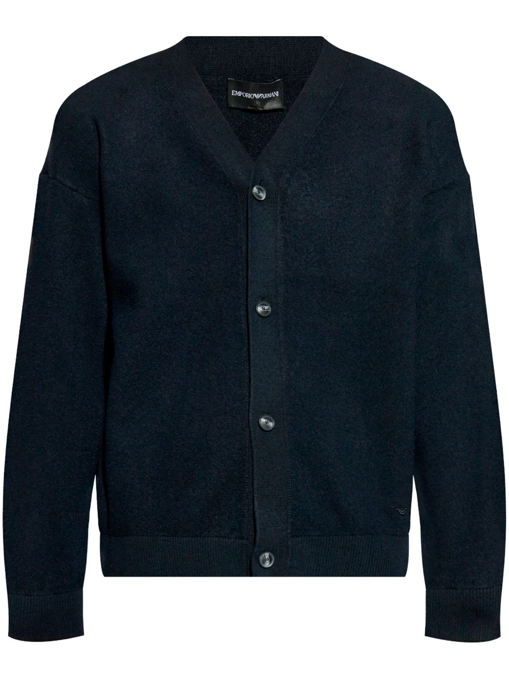 Emporio Armani virgin wool Cardigan Blue