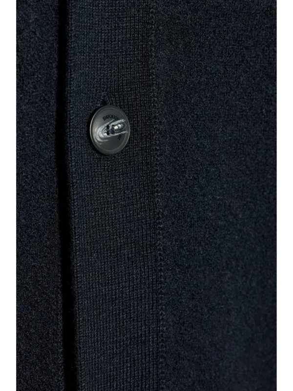 Emporio Armani virgin-wool Cardigan | Blue | FARFETCH