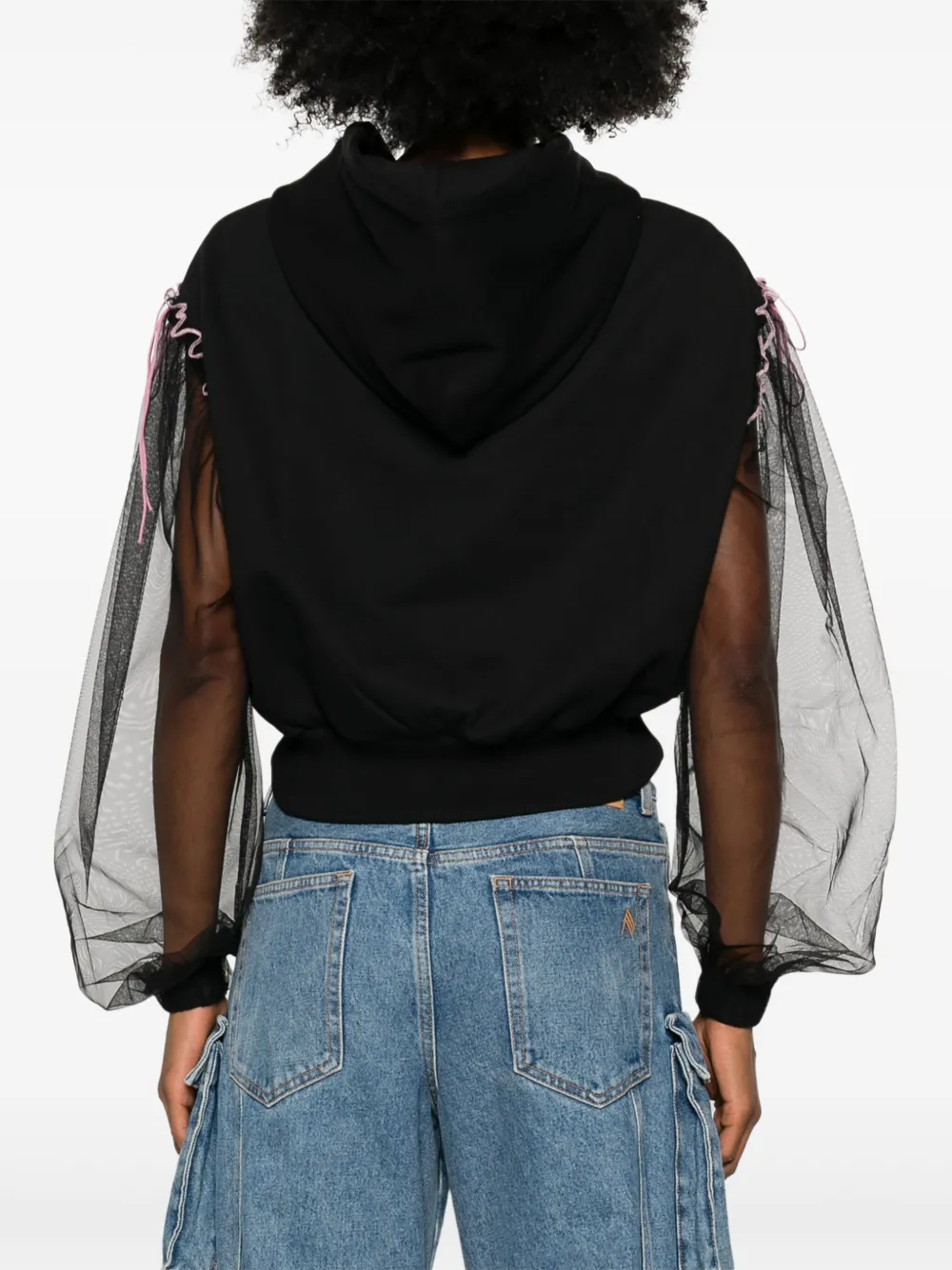 Affordable Versace Jeans Couture Embellished Gothic Logo hoodie Women