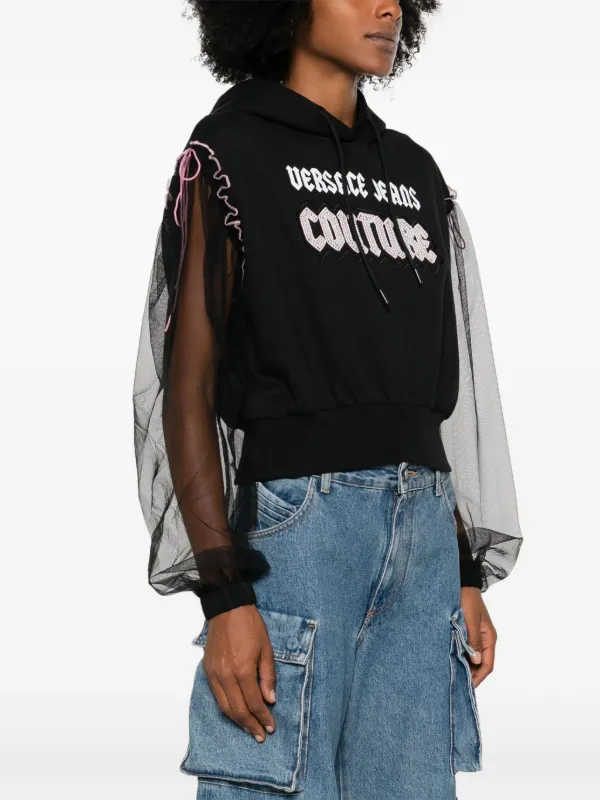 Hoodie logo jeans top