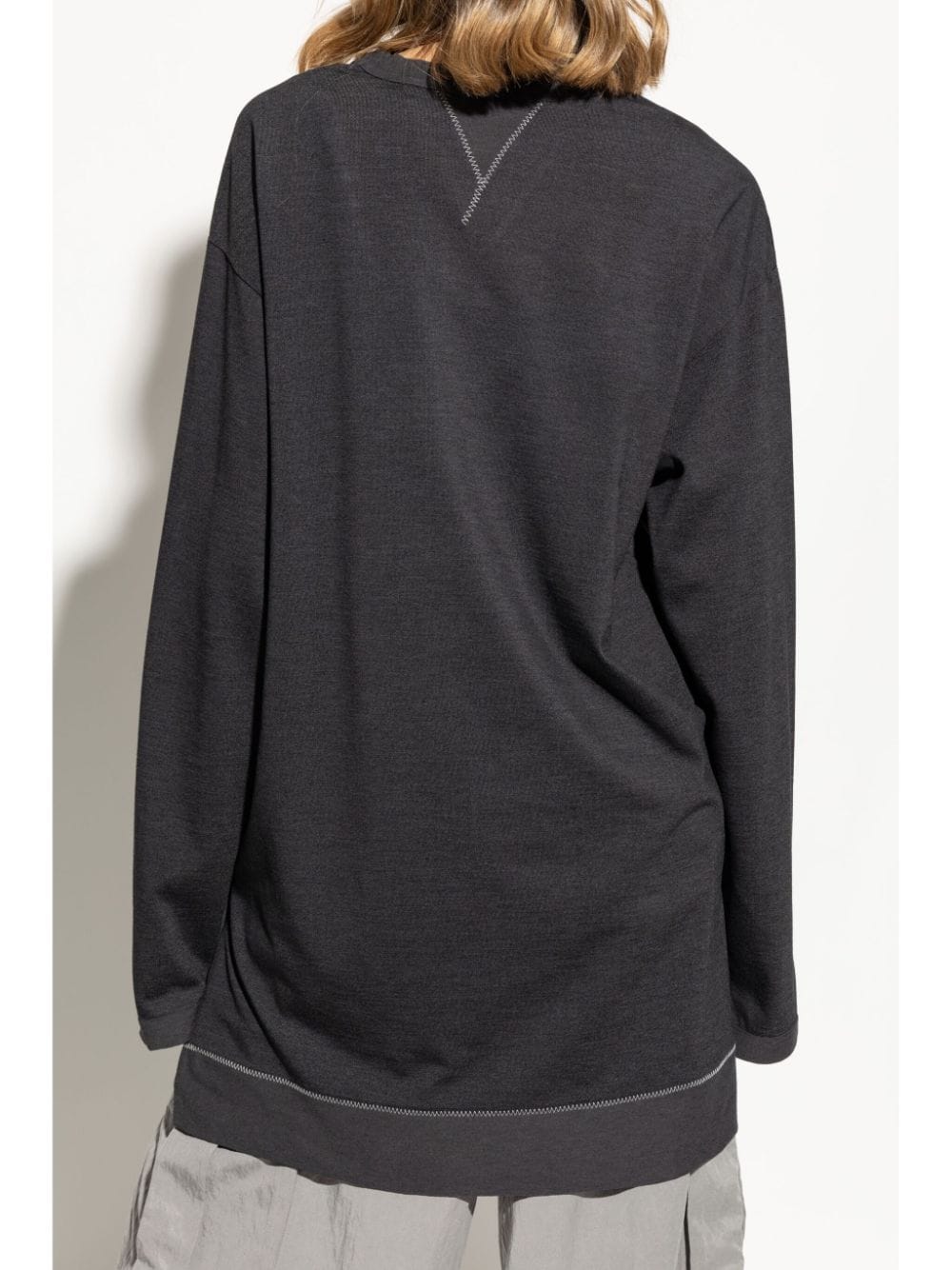 Shop Y-3 Premium Long Sleeve T-shirt In Grey