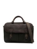 Barbour wax-coated briefcase - Brown