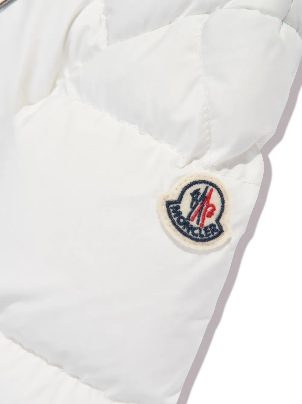 Moncler Enfant Jack met geborduurd logo Wit