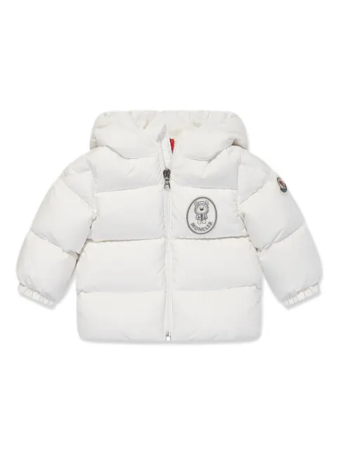 Moncler Enfant logo-embroidered padded jacket