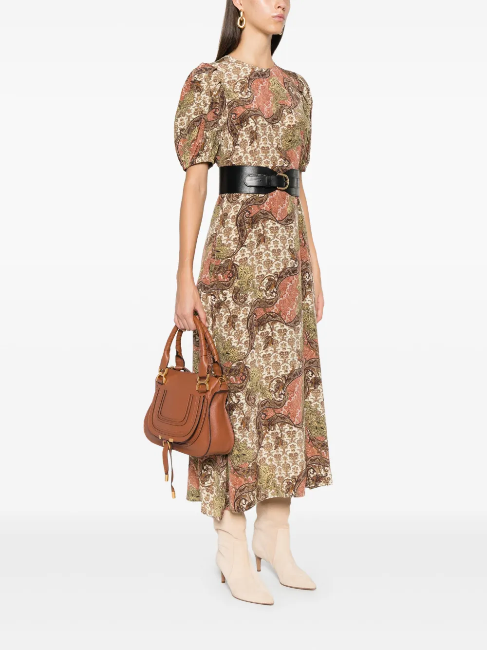 Chloé Marcie Double Carry kleine shopper - Bruin