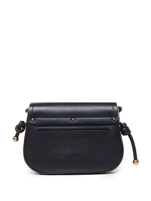 ★関税込み★ PINKO BLACK LEATHER SHOULDER BAG Pinko Black Shoulder Bag Womens Pinko