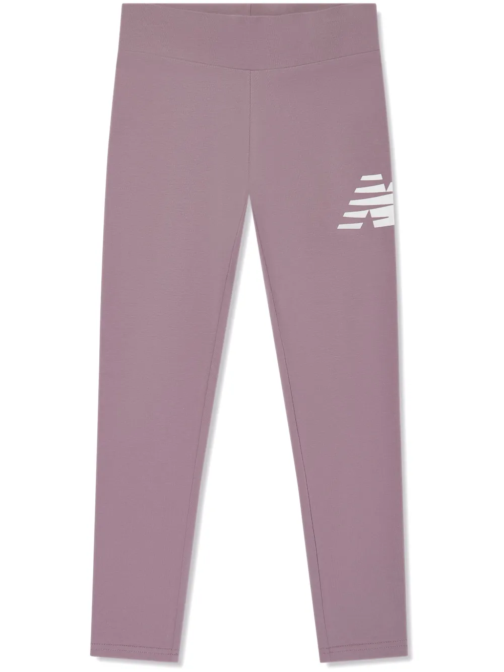 New Balance Kids' Logo-print Leggings In Purple