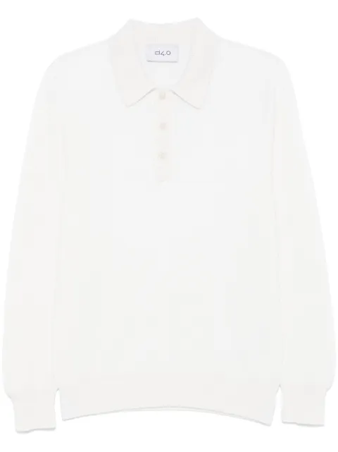 D4.0 fine-ribbed polo shirt