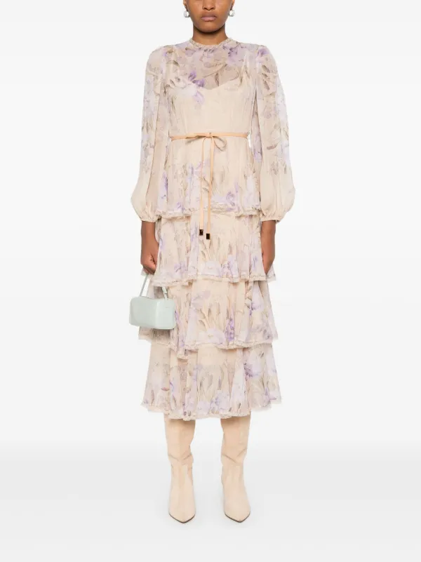 sachin and babi light blue dress Cute Two-Piece Dress - Purple Dress - Embroidered Maxi Dress
