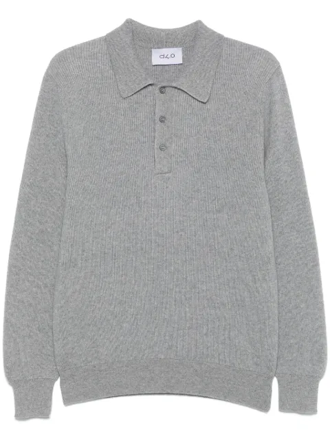 D4.0 fine-ribbed polo shirt
