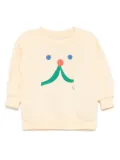 Bobo Choses Funny Face sweatshirt - Yellow