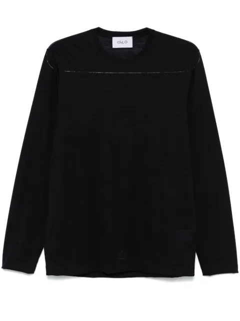 D4.0 slub-texture T-shirt