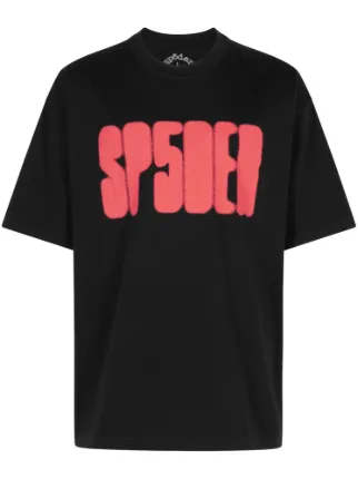 sp5der スパイダー　uk ブラック Tシャツ BLACK WARPED SP5DER TEE | SP5DER | KING SPIDER