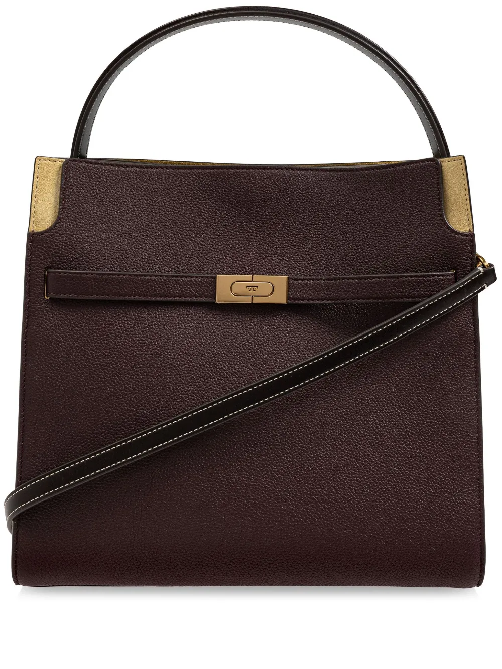 Tory Burch Lee Radziwill tote bag women Calf Leather Fabric One Size Red