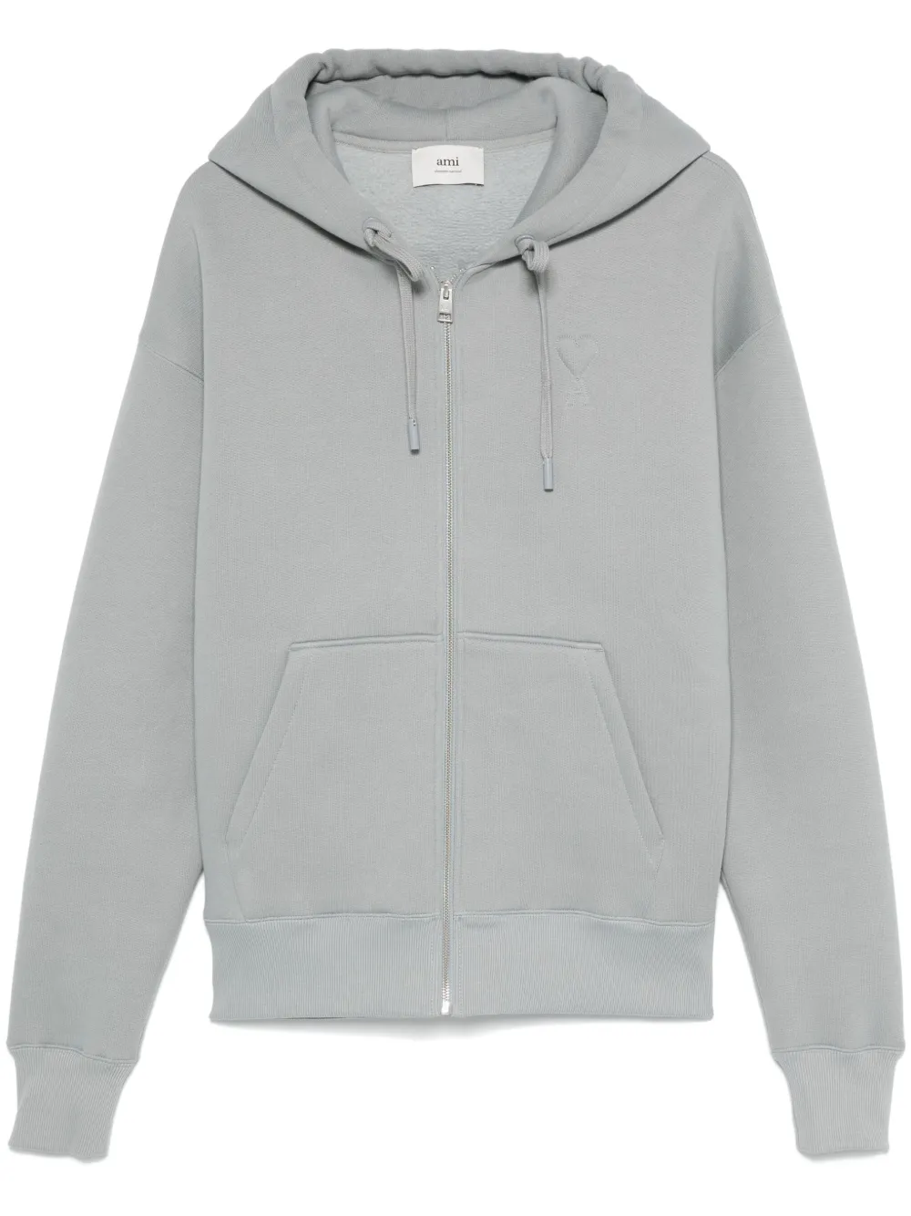 AMI Paris Hoodie met rits Blauw