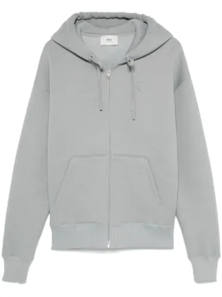 AMI Paris Moletom Ami De Coeur Com Capuz e Zíper | Azul | FARFETCH BR