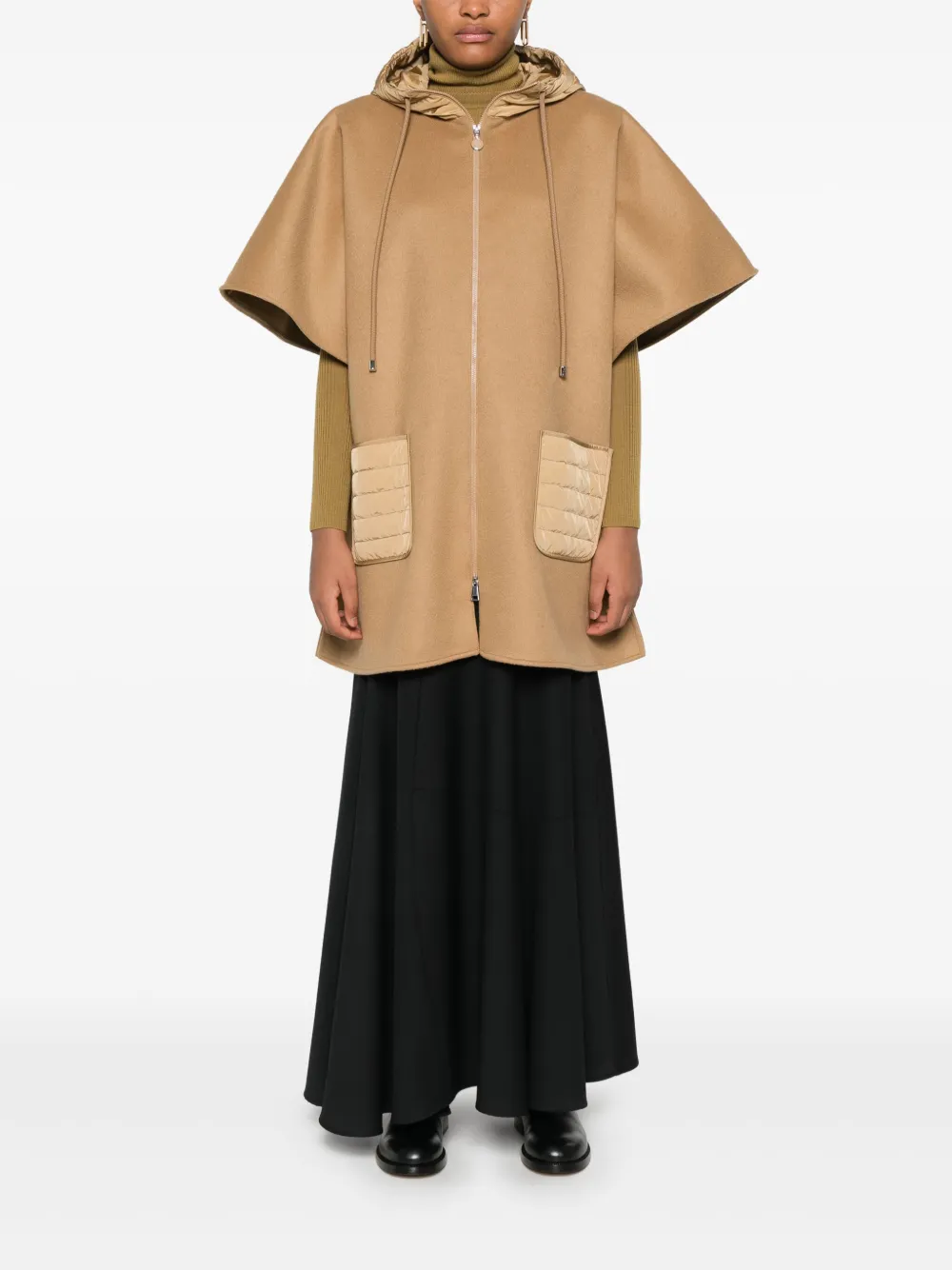 Moncler hooded coat - Bruin