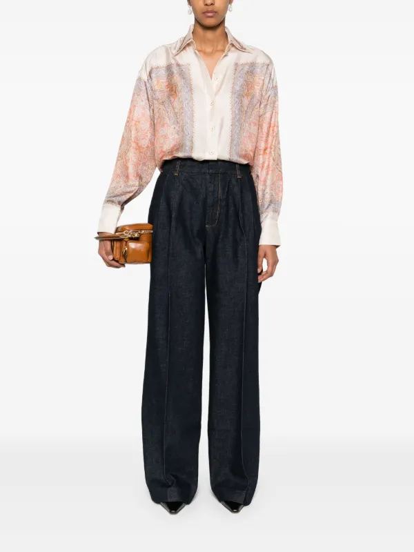 ZIMMERMANN Illustration ジーンズ | ブルー | FARFETCH JP