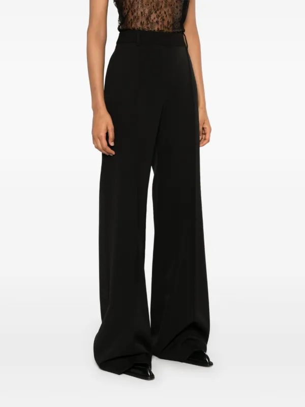 Ermanno Scervino wide-leg Tailored Trousers | Black Ermanno Scervino wide-leg Tailored Trousers | Black
