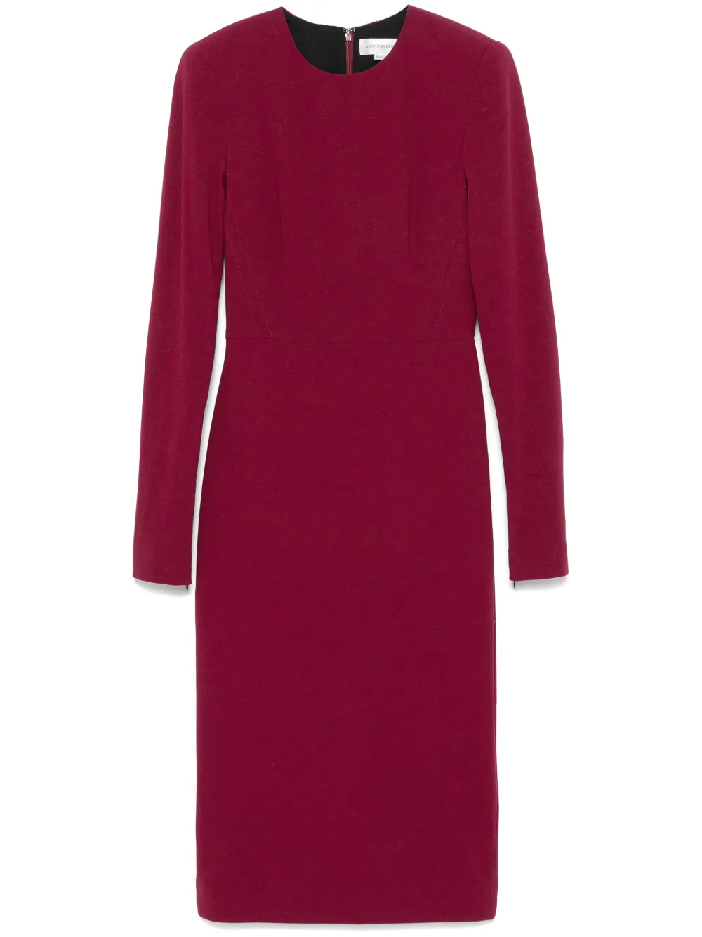 Victoria Beckham Midi-jurk van crêpe Rood