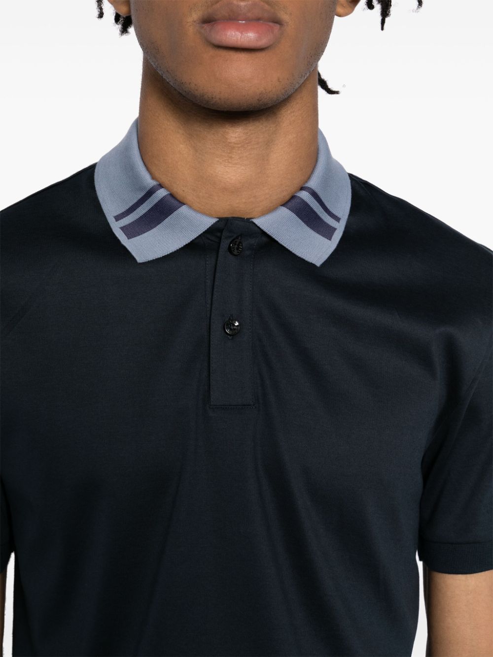 Shop Hugo Boss Phillipson Polo Shirt In 蓝色