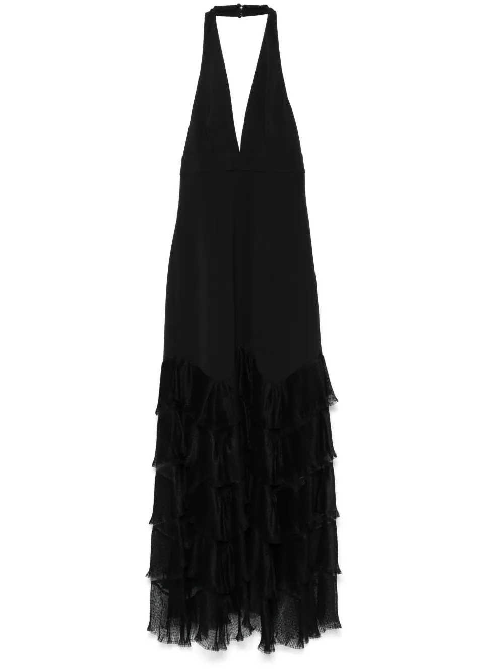TWINSET Maxi-jurk met ruches Zwart