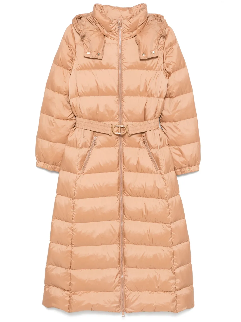 TWINSET Belted Parka Orange FARFETCH