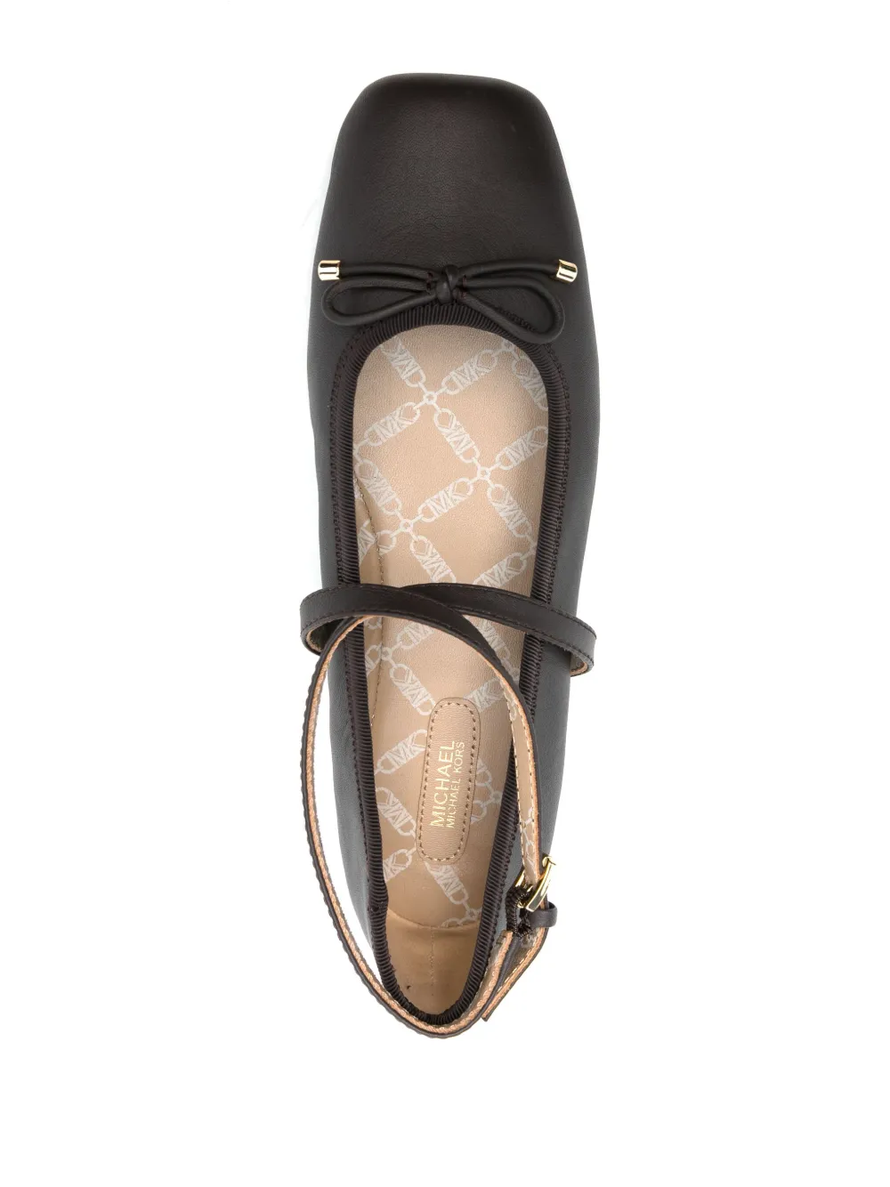 Michael Kors bow-detailed ballet flats Brown