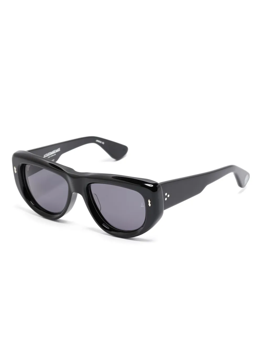 Jacques Marie Mage Zonnebril met oversized montuur - Zwart