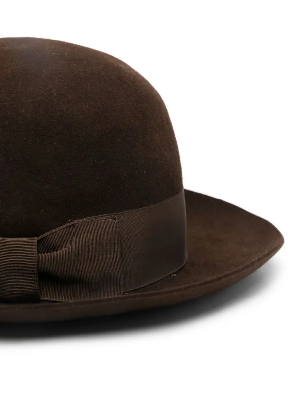 Giorgio Armani Pre-Owned 2000s Wool Hat | Brown | FARFETCH display picture 3