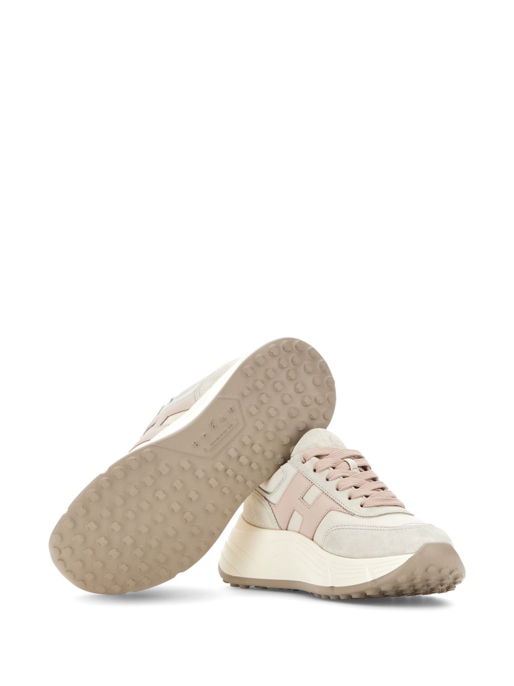 Hogan Leren sneakers Beige