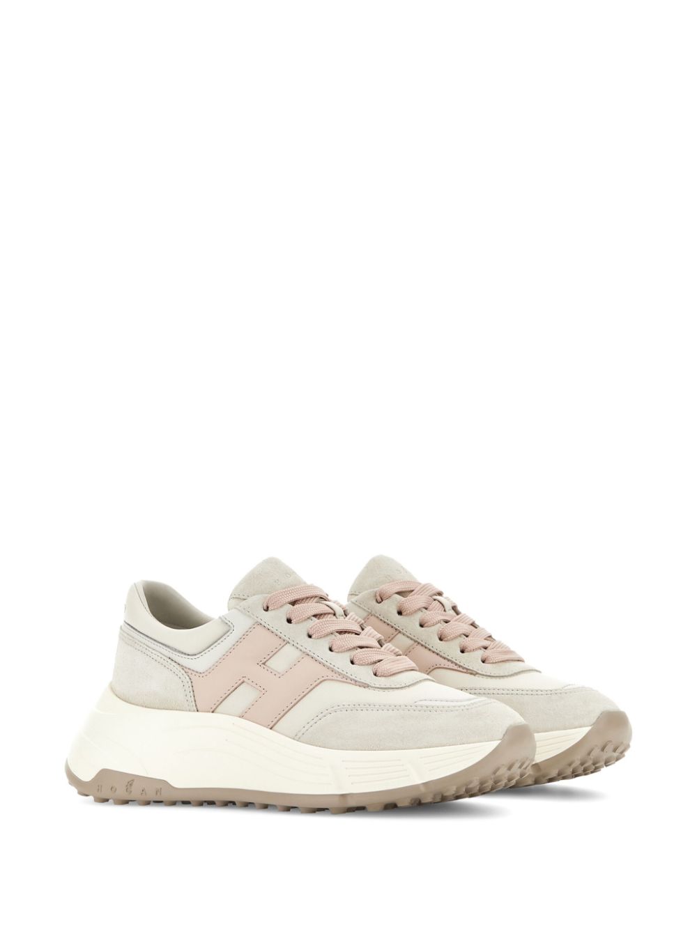 Hogan Leren sneakers Beige