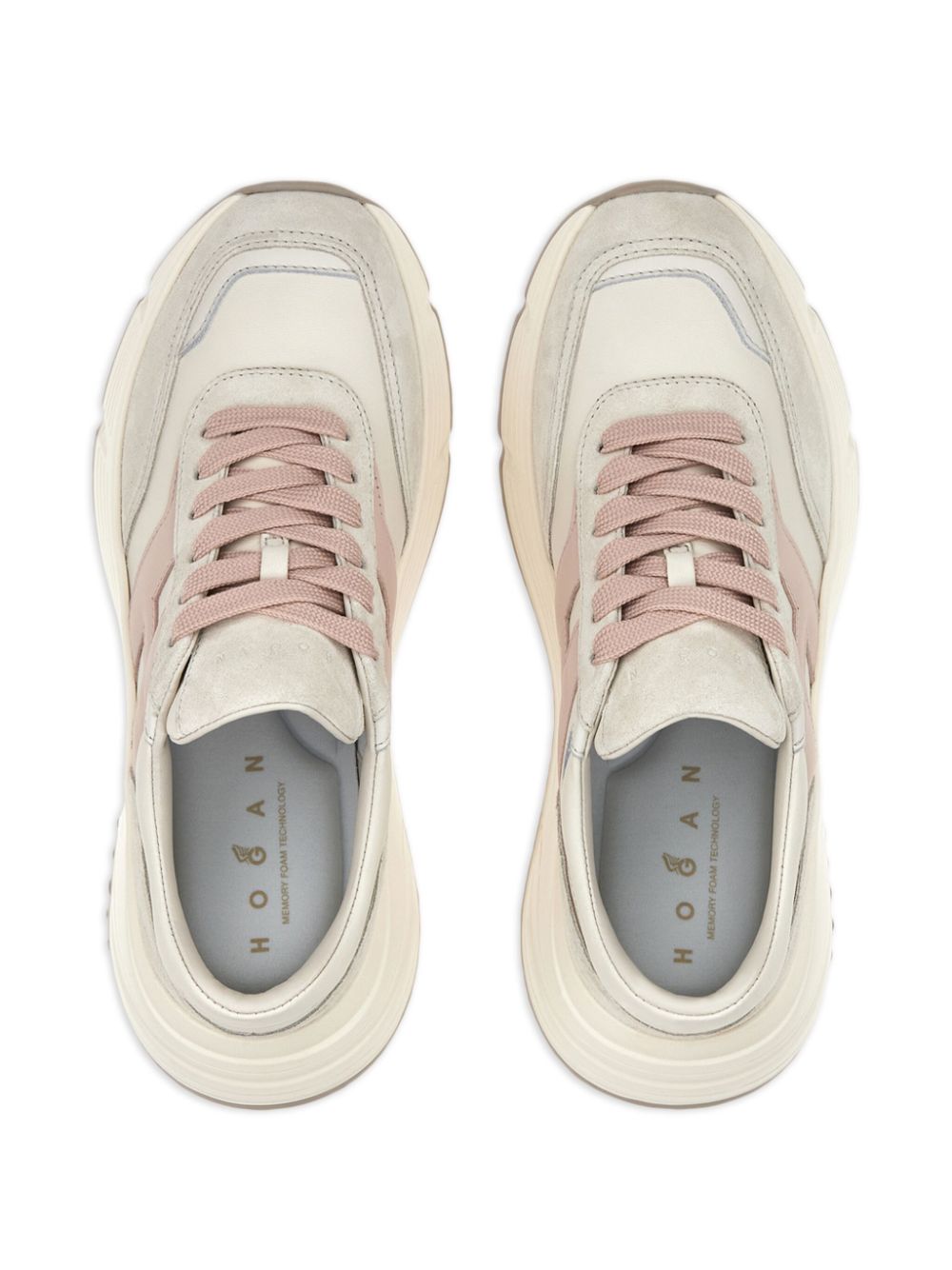 Hogan Leren sneakers Beige