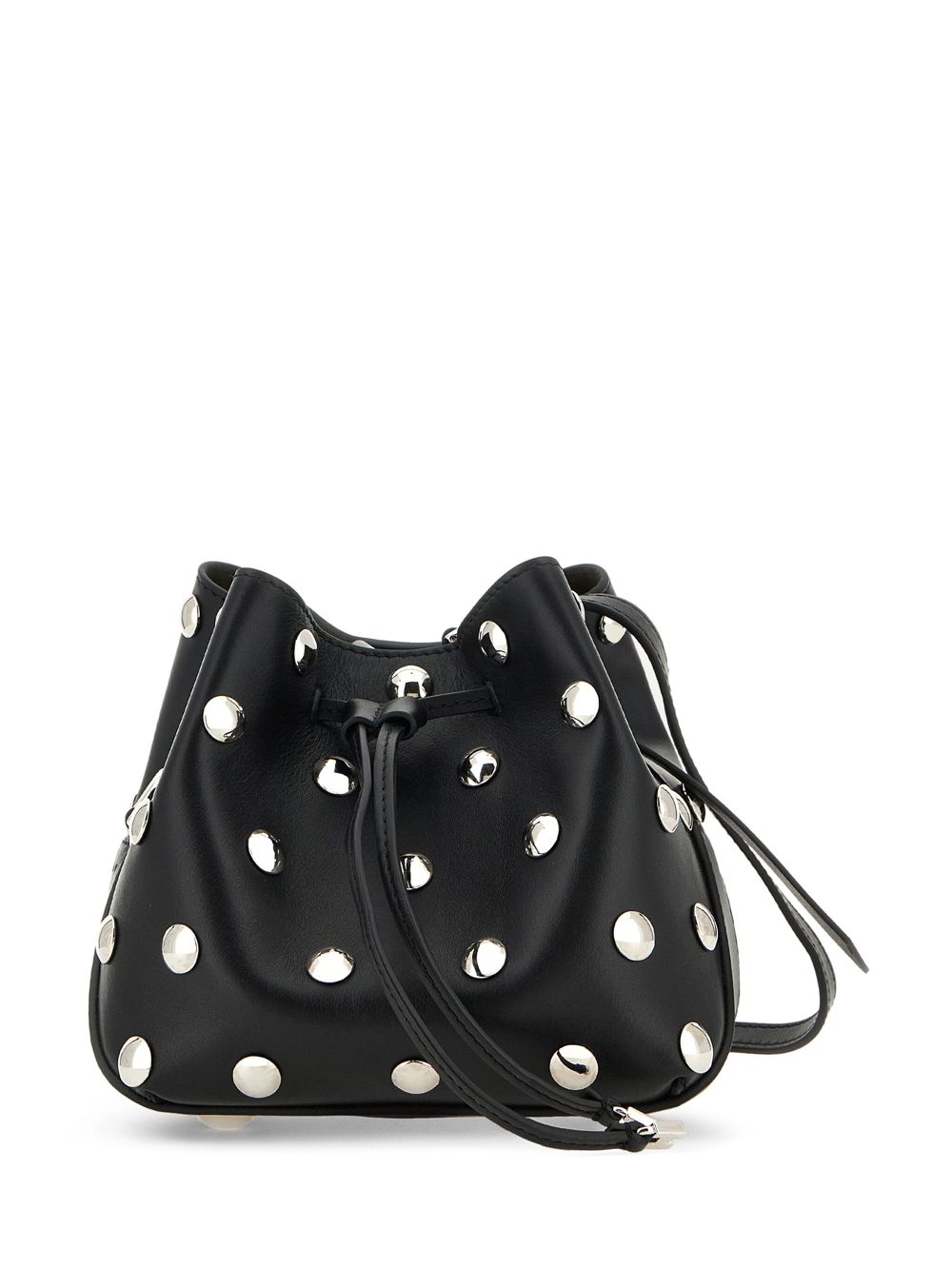 stud-embellished bucket bag