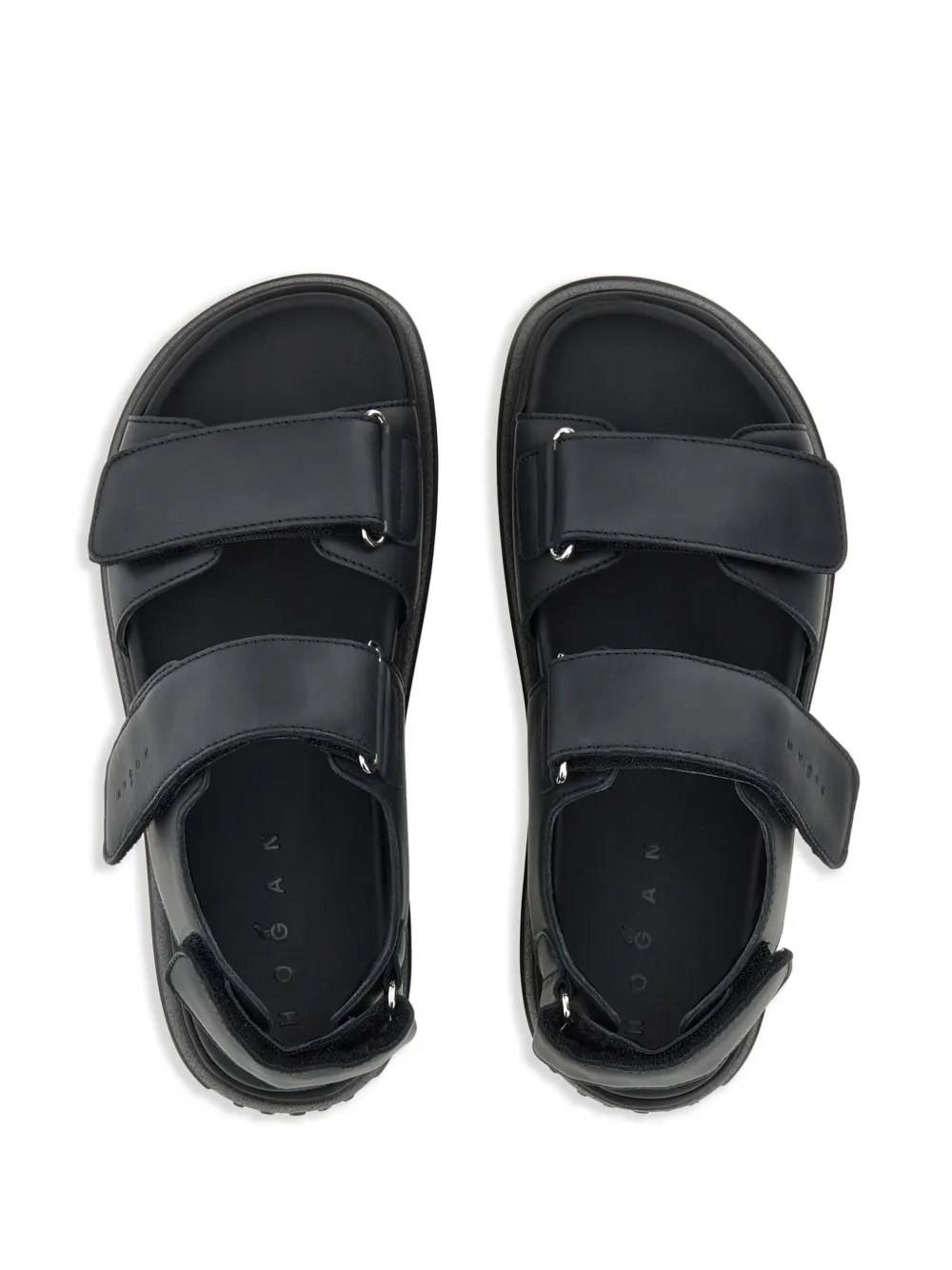 Hogan Leren sandalen Zwart