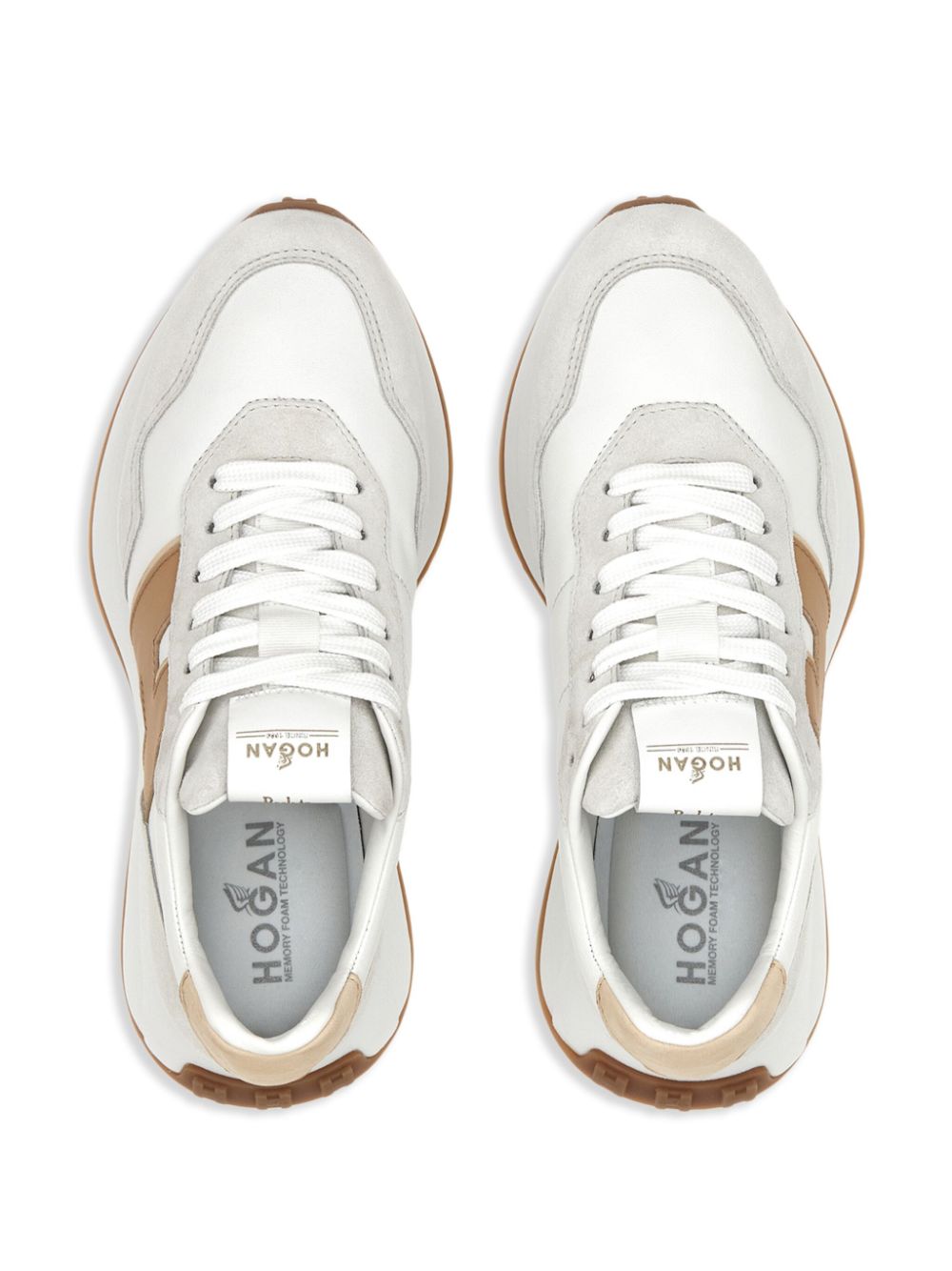 Hogan logo-patch sneakers White