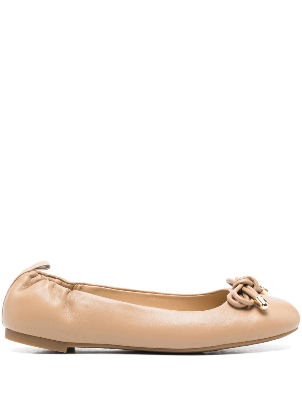 Shop Michael Kors Nori Ballet Flats In Camel