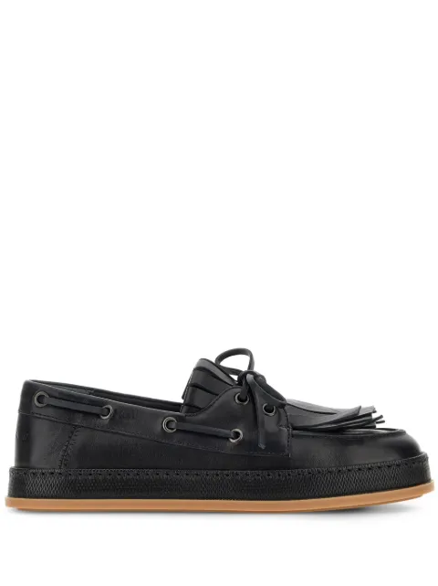 Hogan tassel-trim loafers