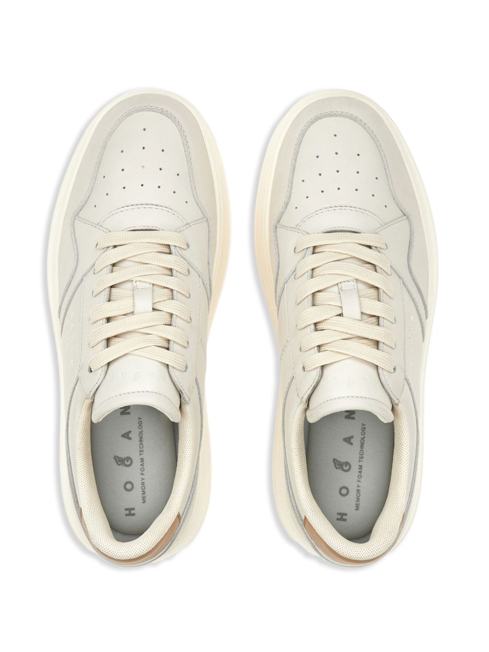 Hogan Leren sneakers Beige