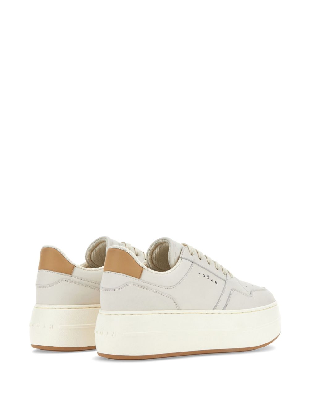 Hogan Leren sneakers Beige