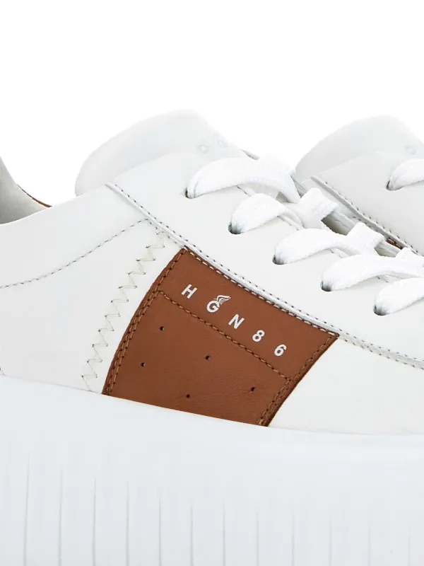 スニーカー HOGAN Women Sneakers HXW6650FJ10Q440YBB White Hogan Logo Sneakers | White | FARFETCH