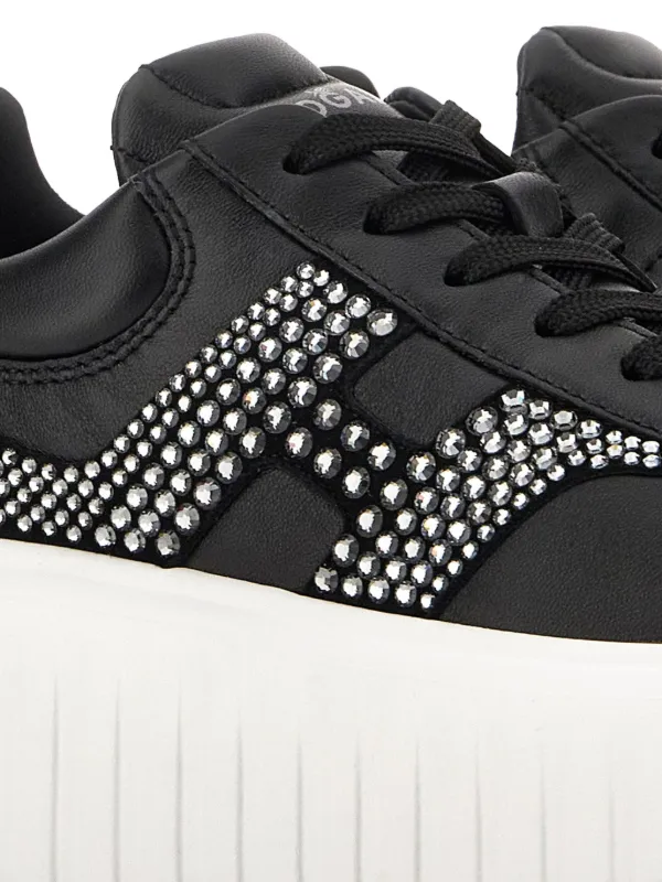 Hogan H-Stripes Sneakers | Black | FARFETCH